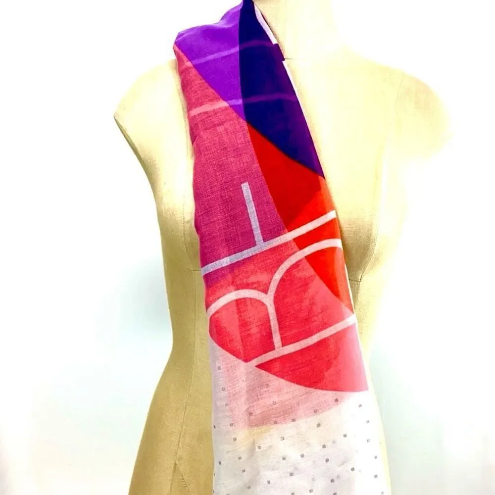 NWT Vintage Aeropostale Be True To You Rainbow Colors Pride Scarf Wrap Pashmina